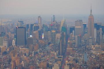 View at Times Square at dawn
