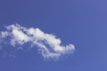 Sky with clouds shape