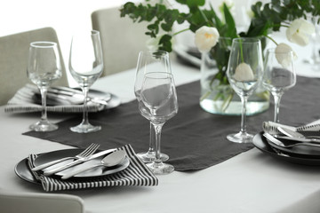 Beautiful festive table setting