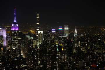 Fototapeta na wymiar New York skyline at night