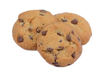 Biscuits on white background