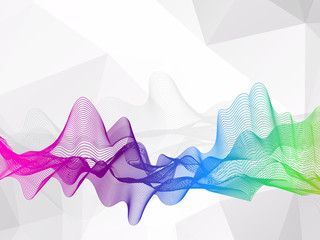 Abstract wavy line colorful background