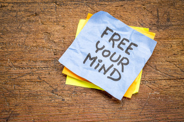 free your mind advice or reminder note