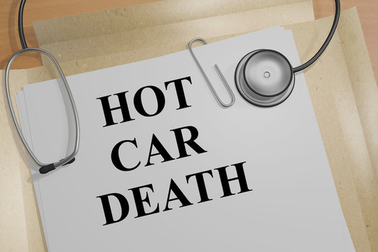 Hot Car Death - Medical Concept