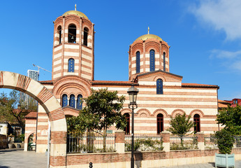 Fototapeta na wymiar St. Nicholas Orthodox Church in Batumi, Georgia