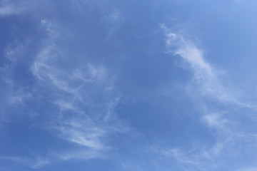 Obraz premium Cloud on blue sky in the daytime of Bright weather.