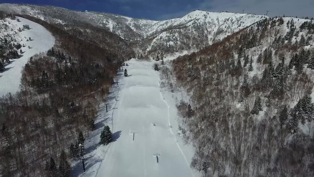 4K_Drone Aerial Footage - Ski Resorts Vol.1 -