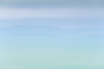 Fototapeta premium Fog and mountains.