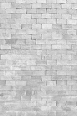 White brick wall in decoration architecture for the design background.