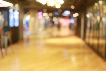Blurred shopping mall or indistinct department store.