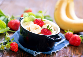 strawberry with banana