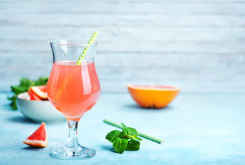 grapefruit and juice