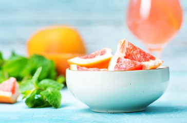 grapefruit and juice