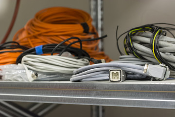 Rack cable harness and cable end.
