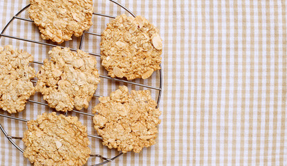 Homemade Almond Slice Cookies ready to serve 