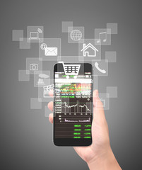  smartphone in hand