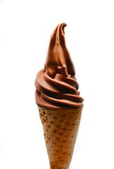 soft serve ice cream in a cone