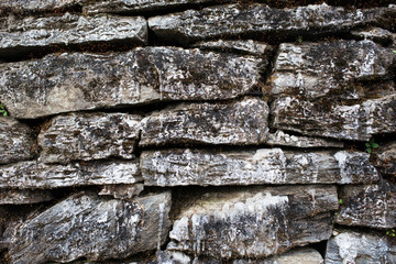 Old stone wall at Himalaya Nepal