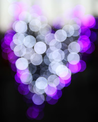 Heart bokeh background.