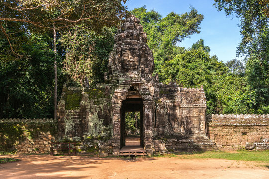 Entrance to Banteay Kdei temple, Cambodia