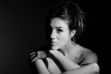 Naklejka premium Sensuality woman portrait 