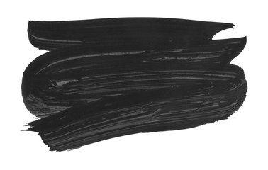 Brush stroke and texture. Smear brush on a white background.
