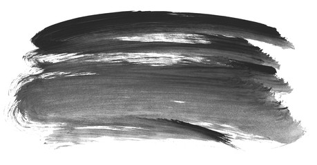 Fototapeta premium Brush stroke and texture. Smear brush on a white background.