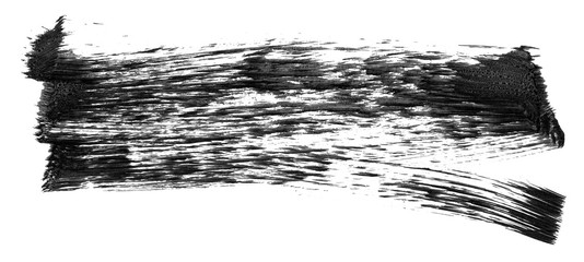 Brush stroke and texture. Smear brush on a white background.