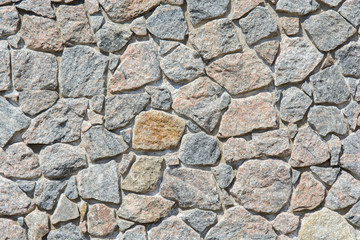 Stone wall or road made of granite