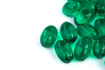 green pills isolate