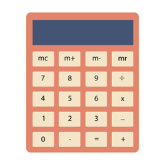 Calculator flat icon illustration sign