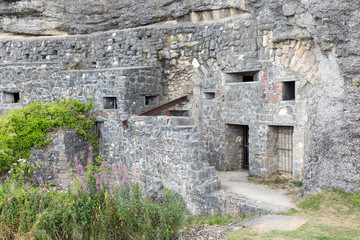 Military fortress Douaumont near Verdun, battlefield in WW1