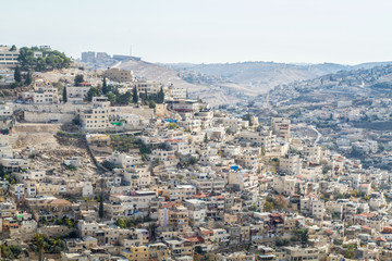 Fototapeta na wymiar Village of Siloam in Jerusalem, Israel