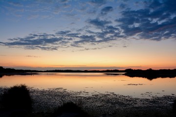 Beautiful sunrise at the sea