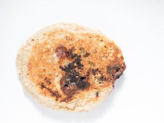 Oatmeal blueberry pancake