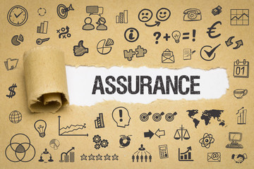 Assurance / Papier mit Symbole
