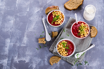 Velvet beet soup