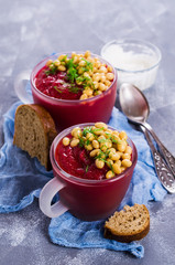 Velvet beet soup