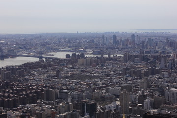 Fototapeta premium View at Manhattan midtown from Rockefeller Center