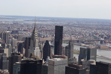 View at Chrysler Building from Empire State Building