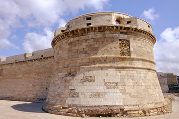 Fototapeta na wymiar Fort Michelangelo in Civitavecchia, Italy.