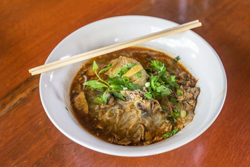 Spicy Chicken Noodle Soup, Lanna Thai Style