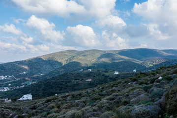 Landscape in central Andros island.