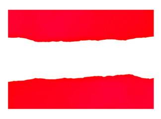 Piece of torn paper, space for copy