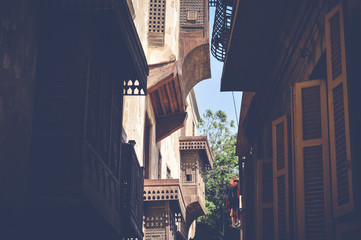 old building architecture at cairo, egypt