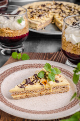 Almonds chocolate cake