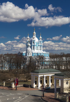 Sain-Petersburg. Russia. View from high point. Orhtodox cathedral.Square of proletarian dictatorship. Center of the city.