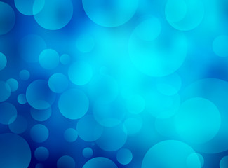 Abstract blue circular bokeh background