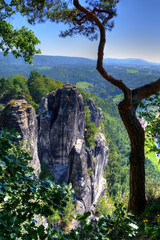 Blick ins Elbsandsteingebirge