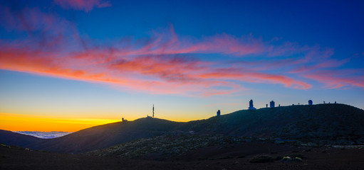 Mount Teide Observatory on the slopes of Teide volcano in Tenerife